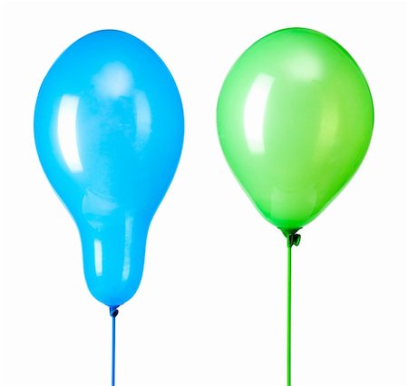 elio - two balloons isolated on white Fotografie stock - Microstock e Abbonamento, Codice: 400-04825290