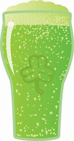 frothy head - A pint of St. Patrick's Day green beer or ale. Foto de stock - Super Valor sin royalties y Suscripción, Código: 400-04825525