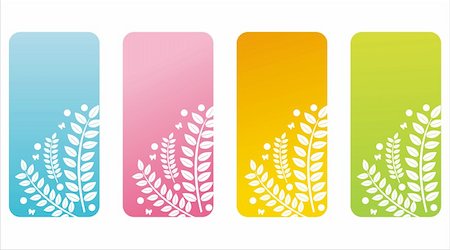 simsearch:400-04350939,k - set of 4 colorful floral banners Stock Photo - Budget Royalty-Free & Subscription, Code: 400-04829219