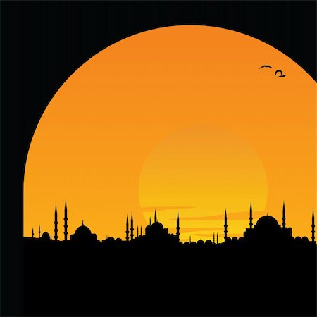 vector cityscape of istanbul Stock Photo - Budget Royalty-Free & Subscription, Code: 400-04829386