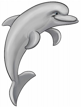 simsearch:400-04619641,k - gray and happy dolphin jumping and smiling Foto de stock - Super Valor sin royalties y Suscripción, Código: 400-04829423