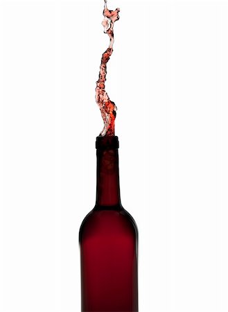 pouring alcohol moving picture - Red wine is being poured into the bottle. Isolated on white background Stock Photo - Budget Royalty-Free & Subscription, Code: 400-04829628