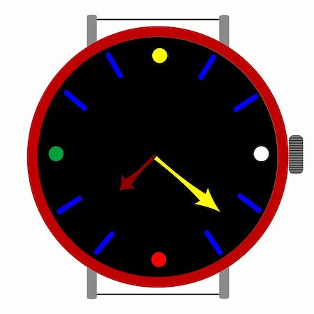simsearch:400-04690033,k - clock in colors, vector art illustration, more clocks in my gallery Stock Photo - Budget Royalty-Free & Subscription, Code: 400-04829686