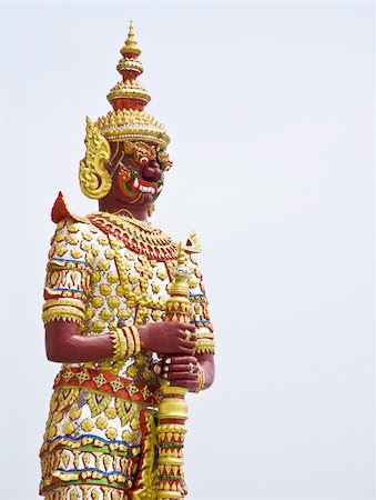 simsearch:400-05344732,k - giant statue in Thai Temple Stock Photo - Budget Royalty-Free & Subscription, Code: 400-04829704