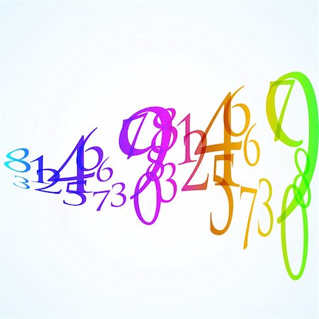 the abstract color number background eps 10 Stock Photo - Budget Royalty-Free & Subscription, Code: 400-04829923