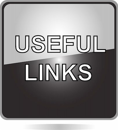 share button - useful links black button. related information learn more about click Stock Photo - Budget Royalty-Free & Subscription, Code: 400-04820179