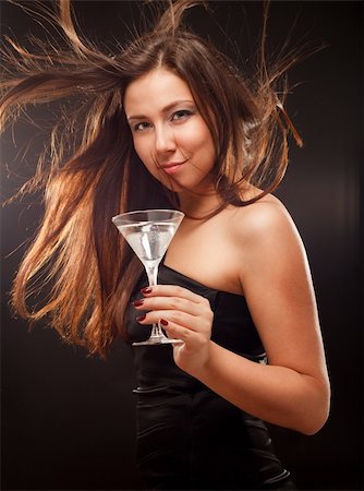 Woman with cocktail Stock Photo - Budget Royalty-Free & Subscription, Code: 400-04820463