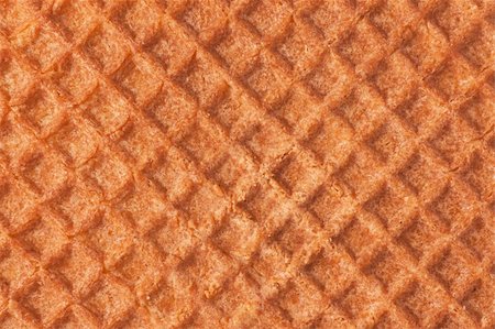 Waffle texture background. Macro front view. Stock Photo - Budget Royalty-Free & Subscription, Code: 400-04820629