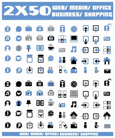 simsearch:400-05196694,k - 100 blue vector environmental icons and design-elements Stock Photo - Budget Royalty-Free & Subscription, Code: 400-04821078