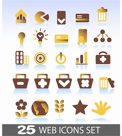 simsearch:400-04649079,k - 25 web icons set Stockbilder - Microstock & Abonnement, Bildnummer: 400-04821158