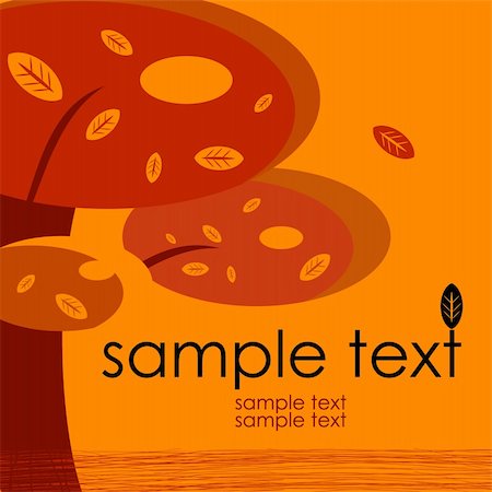 simsearch:400-08096452,k - card design with stylized trees and text nature Stock Photo - Budget Royalty-Free & Subscription, Code: 400-04821455