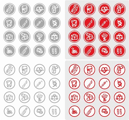 Medicine and Health vector icons, Medical illustration Stock Photo - Budget Royalty-Free & Subscription, Code: 400-04821788