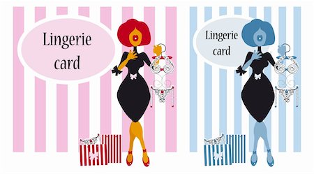 simsearch:400-07466197,k - woman lingerie background, fake paper card, print label, sticker, poster Stock Photo - Budget Royalty-Free & Subscription, Code: 400-04821828