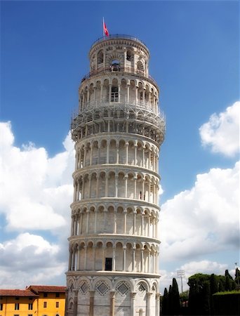 roman towers - details of Leaning tower in Pisa, Tuscany, Italy Stock Photo - Budget Royalty-Free & Subscription, Code: 400-04821849