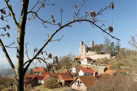 Castle Hanstein in Thuringia, Germany Stock Photo - Budget Royalty-Free & Subscription, Code: 400-04822482