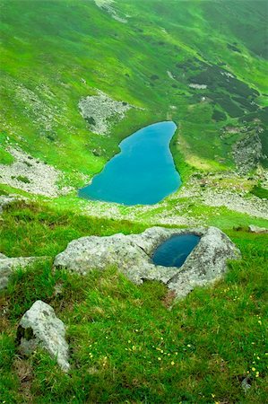 simsearch:400-05163750,k - Alpine lake in a green valley Stock Photo - Budget Royalty-Free & Subscription, Code: 400-04822671