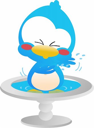 Cute little blue toon bird icon Foto de stock - Royalty-Free Super Valor e Assinatura, Número: 400-04822713