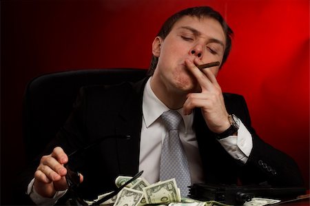 paper smoking man images - Mobster Stock Photo - Budget Royalty-Free & Subscription, Code: 400-04822774