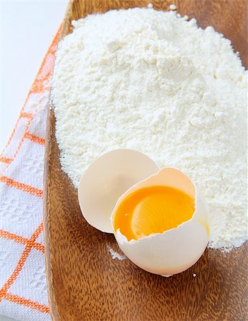 eggs milk - Basic baking ingredients eggs, flour Stock Photo - Budget Royalty-Free & Subscription, Code: 400-04822915