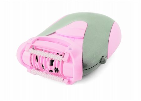 simsearch:400-04594366,k - Pink electric epilator isolated on white Photographie de stock - Aubaine LD & Abonnement, Code: 400-04823228