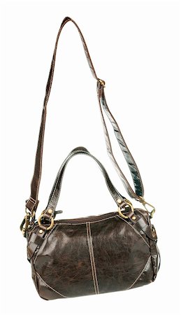 simsearch:400-04520169,k - Black womans bag isolated with clipping path Photographie de stock - Aubaine LD & Abonnement, Code: 400-04823284