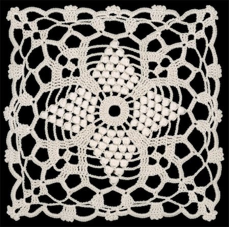 simsearch:400-04362491,k - Retro square embroidery doily lace pattern Stockbilder - Microstock & Abonnement, Bildnummer: 400-04823448