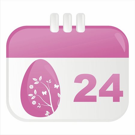 simsearch:400-04350939,k - easter calendar icon Stock Photo - Budget Royalty-Free & Subscription, Code: 400-04823680