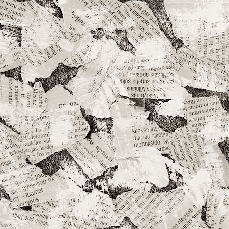 dirty city - Grunge collage background made of torn newspaper Stock Photo - Budget Royalty-Free & Subscription, Code: 400-04823746