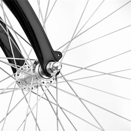 spokes - bike detail on white background Stock Photo - Budget Royalty-Free & Subscription, Code: 400-04823840