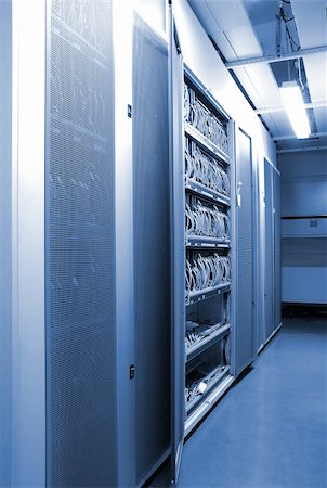 The communication and internet network server room Stock Photo - Budget Royalty-Free & Subscription, Code: 400-04834590