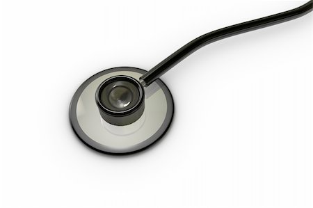 simsearch:400-05741224,k - Medical stethoscope isolated on white background Stock Photo - Budget Royalty-Free & Subscription, Code: 400-04834968