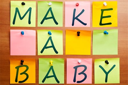 simsearch:400-04835143,k - Make a baby made by post it Stock Photo - Budget Royalty-Free & Subscription, Code: 400-04835145