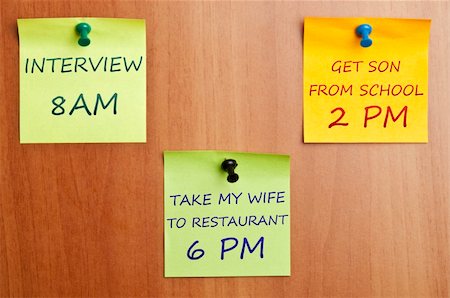 fuzzbones (artist) - Post it wall with most important  activity related to marriage Stock Photo - Budget Royalty-Free & Subscription, Code: 400-04835142