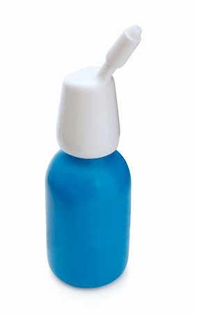 simsearch:400-09097751,k - Nasal spray  blue bottle isolated on white Foto de stock - Super Valor sin royalties y Suscripción, Código: 400-04835207