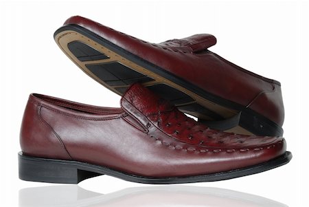 foot wear dress - This is a beautiful ostrich leather dress shoes. Stock Photo - Budget Royalty-Free & Subscription, Code: 400-04835320