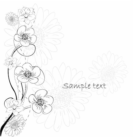simsearch:400-07217139,k - flower design Photographie de stock - Aubaine LD & Abonnement, Code: 400-04835513