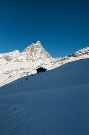 picture of switzerland with snowfall and frost - movement towards the Matterhorn Stock Photo - Budget Royalty-Free & Subscription, Code: 400-04835769