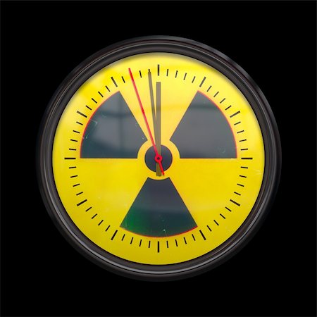 simsearch:400-04071226,k - An image of a radioactive clock three seconds to noon Stock Photo - Budget Royalty-Free & Subscription, Code: 400-04835898