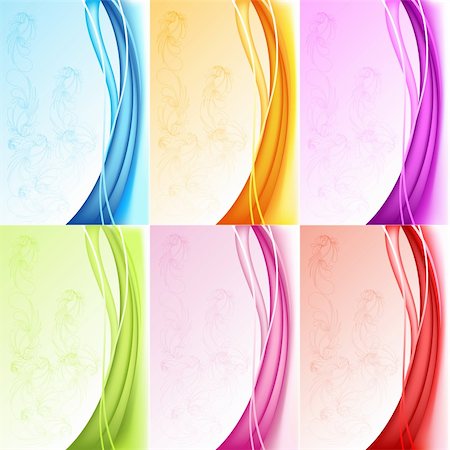 simsearch:400-04162008,k - illustration of set of colorful background with floral pattern Photographie de stock - Aubaine LD & Abonnement, Code: 400-04836531