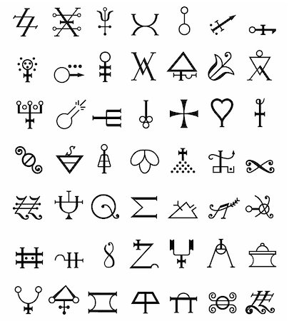 simsearch:400-04709103,k - runes and occult symbols isolated on white background Foto de stock - Super Valor sin royalties y Suscripción, Código: 400-04836790