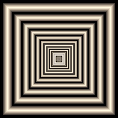 psycho optical - Abstract design with geometric shapes optical illusion illustration Stock Photo - Budget Royalty-Free & Subscription, Code: 400-04836793