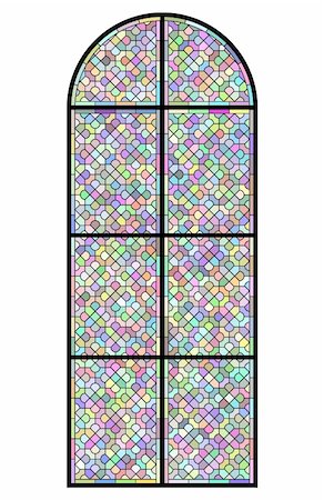 religious glass mosaic - Stained glass church window on black Stock Photo - Budget Royalty-Free & Subscription, Code: 400-04836827