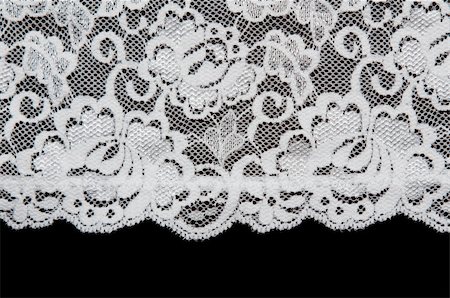 simsearch:400-05677711,k - White pattern lace insulated on black background Foto de stock - Royalty-Free Super Valor e Assinatura, Número: 400-04836916