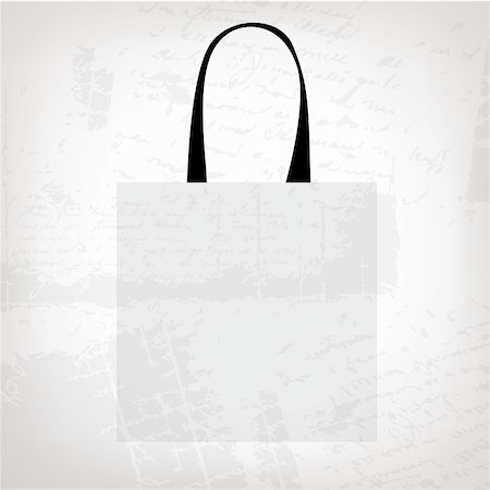 simsearch:400-04802911,k - Shopping bag isolated on grunge background for your design Stockbilder - Microstock & Abonnement, Bildnummer: 400-04837327