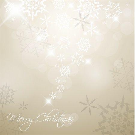 simsearch:400-08713262,k - Golden Vector Christmas background with white snowflakes and place for your text Stock Photo - Budget Royalty-Free & Subscription, Code: 400-04837455