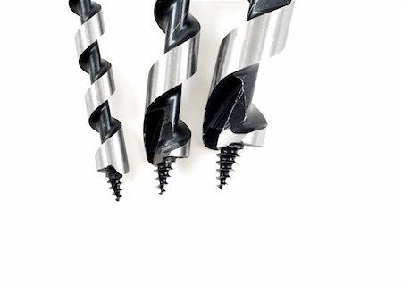 diy mechanic - stock pictures of drill bits with augers Stock Photo - Budget Royalty-Free & Subscription, Code: 400-04837797