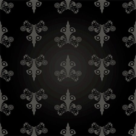 Seamless  Pattern gray track on a dark background Foto de stock - Royalty-Free Super Valor e Assinatura, Número: 400-04838124