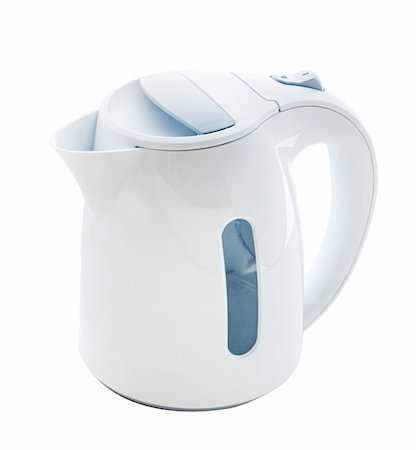 steaming kettles - electric kettle isolated on a white background Stock Photo - Budget Royalty-Free & Subscription, Code: 400-04838258