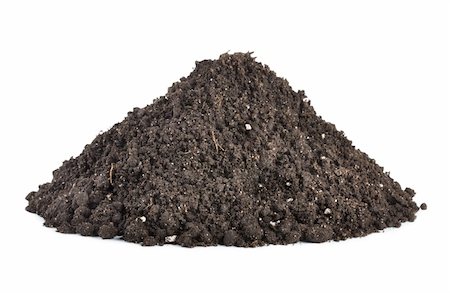 dirt hill land - Pile of soil isolated on white background Stock Photo - Budget Royalty-Free & Subscription, Code: 400-04839105