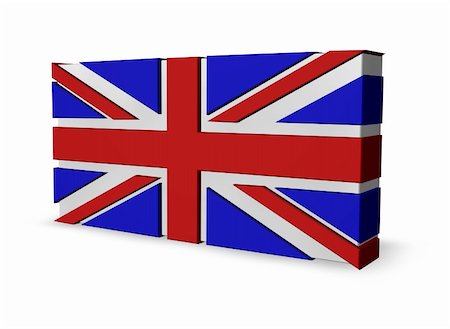 simsearch:400-06326700,k - union jack on white background - 3d illustration Stock Photo - Budget Royalty-Free & Subscription, Code: 400-04839613